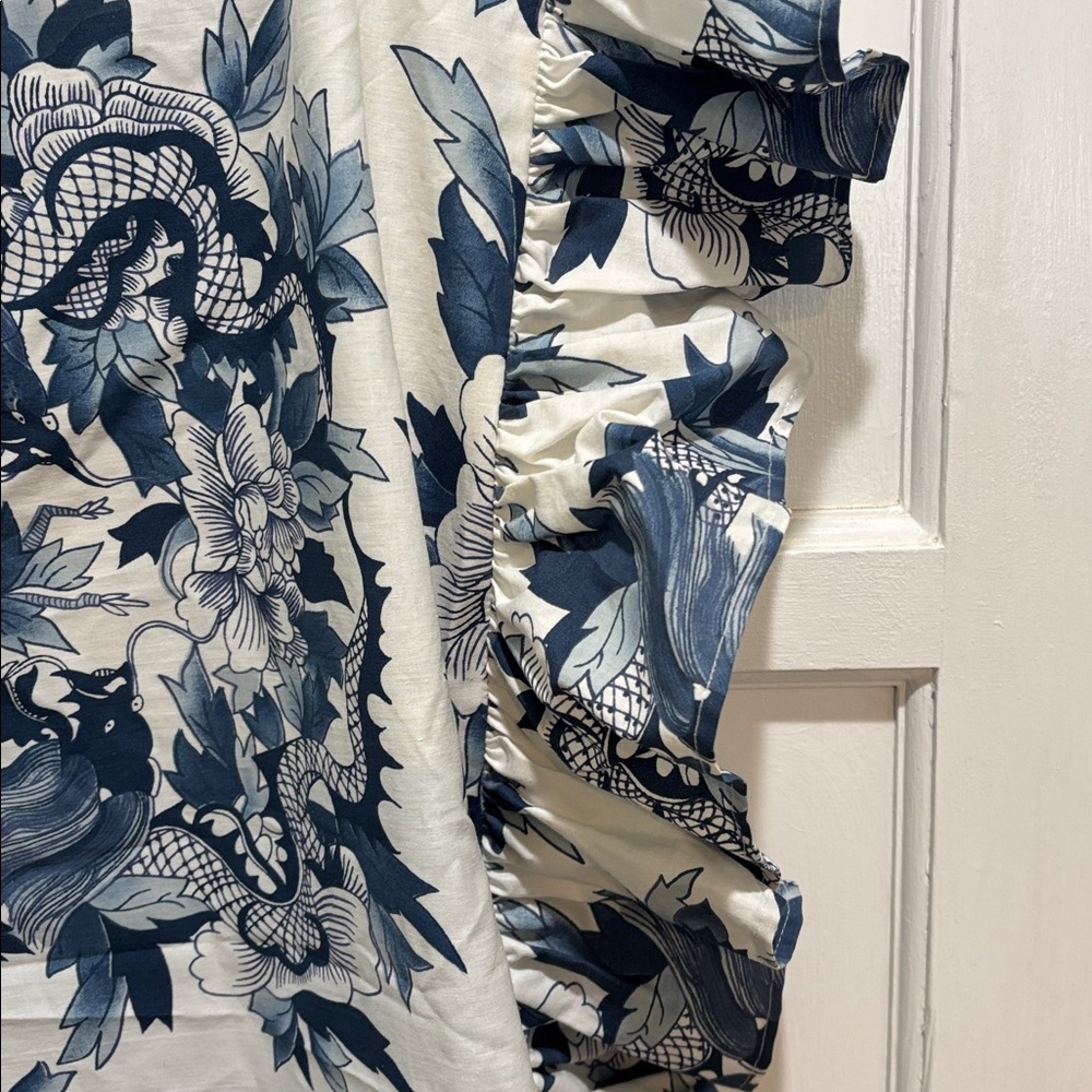 Ralph Lauren Vintage Ruffled Porcelain Standard sham - Picture 3 of 6